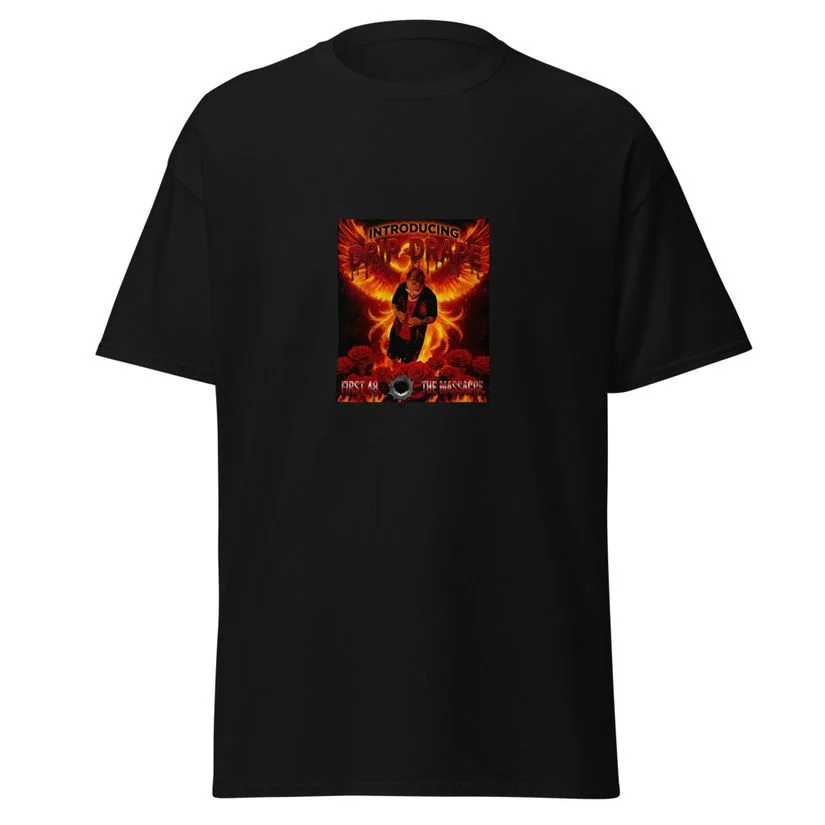 Drip Drape tee, black